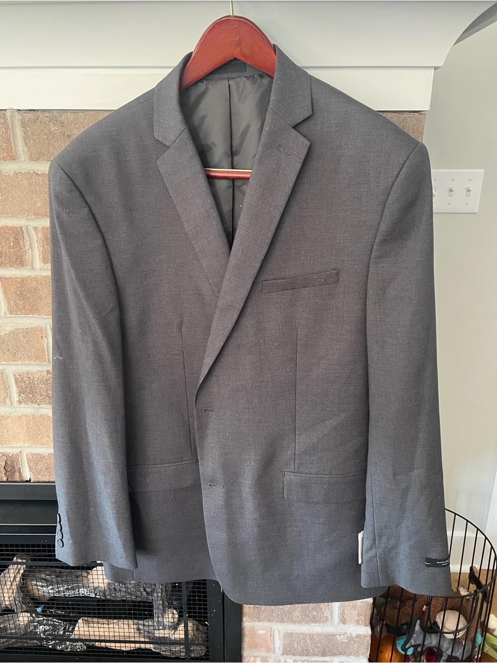 Marc New York Men's Charcoal Blazer - Single-Breasted Sport Coat